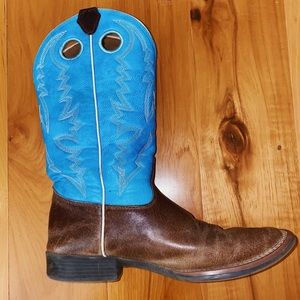 Aqua & Brown Justin Boots